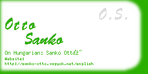 otto sanko business card